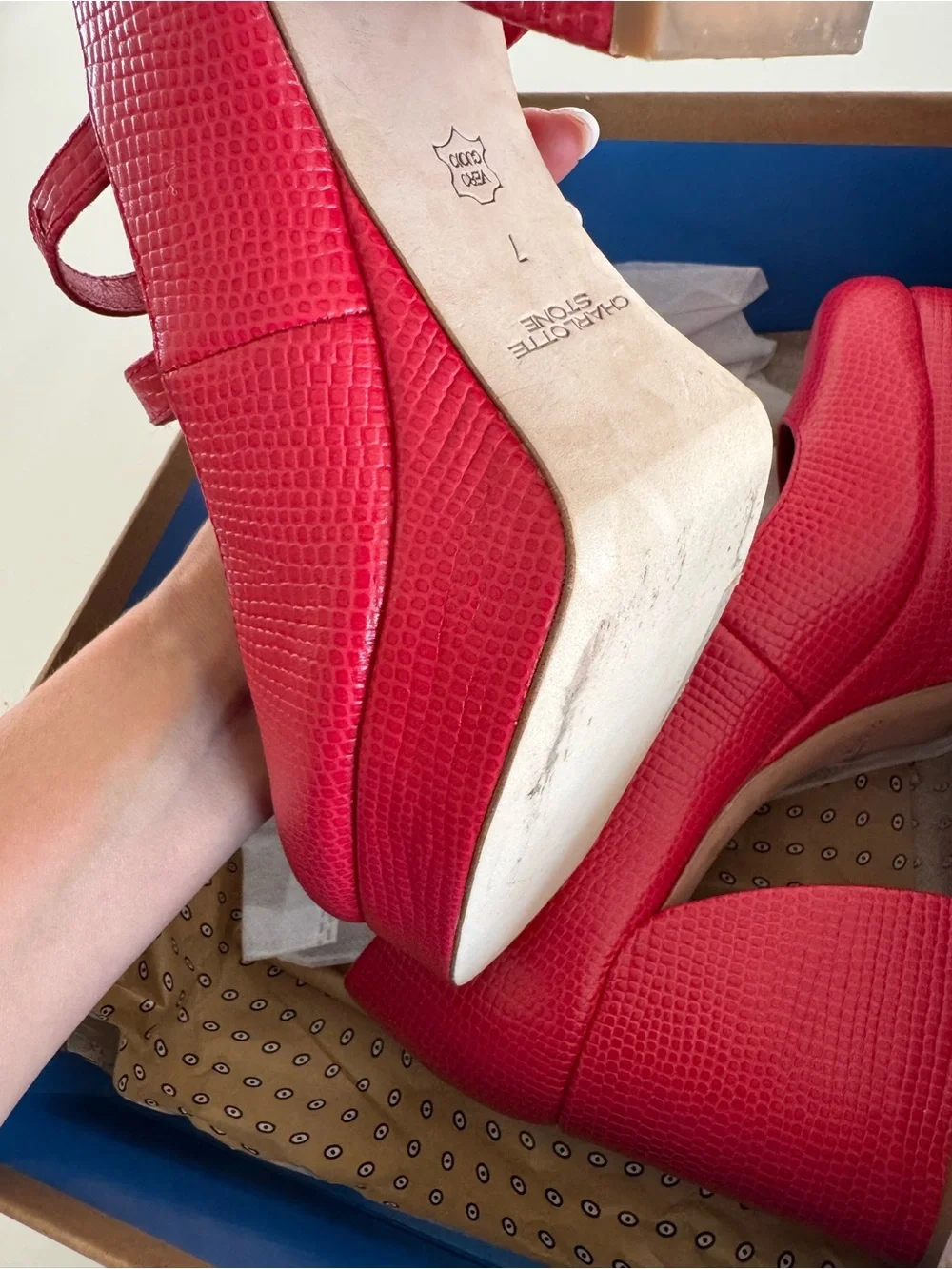 Nib charlotte stone bizzy in vamp sz 7 - Picture 6 of 8